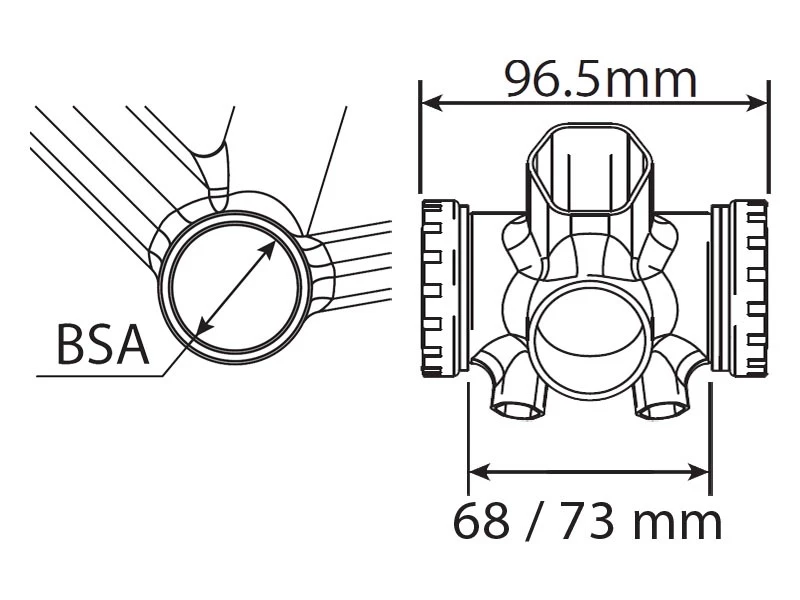 Truvativ Boitier De Pédalier BSA GXP Team - 68 / 73 Mm 2 Truvativ Boitier De Pédalier BSA GXP Team - 68 / 73 Mm – Image 2