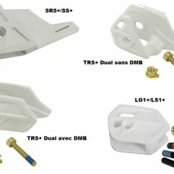 E-thirteen E Thirteen Plaques D'usure Inférieures Pour Guide Chaine Blanc