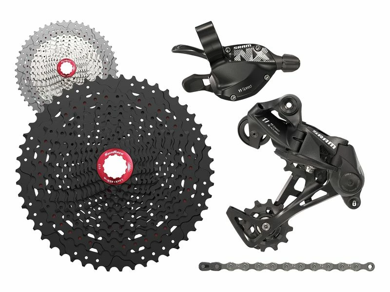 Sram Mini Groupe NX 1x11v Avec Cassette Sunrace MX8 Noir 1 Sram Mini Groupe NX 1x11v Avec Cassette Sunrace MX8 Noir