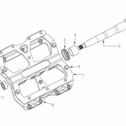 Reverse Components Kit Bouchons D'axe Pour Pédales Escape