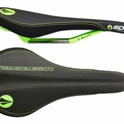 SDG Selle Fly Mtn Titane / Alu - Noir / Vert 2020