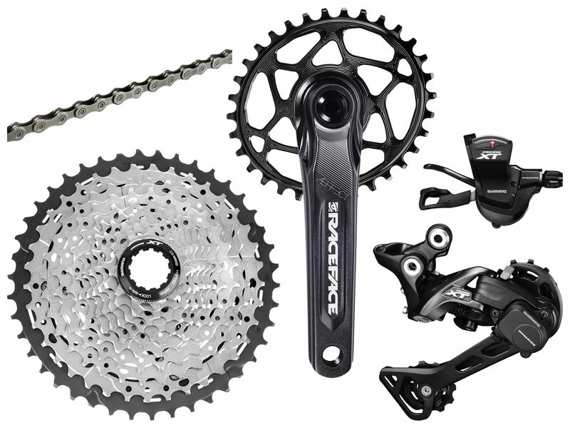 Shimano Groupe XT M8000 1x11v Avec Pédalier RaceFace Aeffect Cinch Noir 2019 1 Shimano Groupe XT M8000 1x11v Avec Pédalier RaceFace Aeffect Cinch Noir 2019