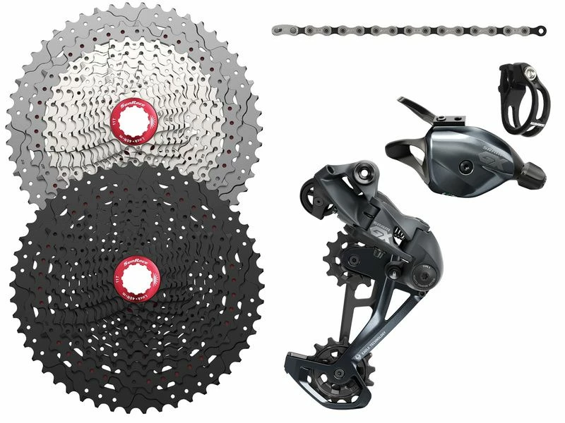 Sram Mini Groupe GX Eagle 1x12v Avec Cassette Sunrace MZ90 1 Sram Mini Groupe GX Eagle 1x12v Avec Cassette Sunrace MZ90